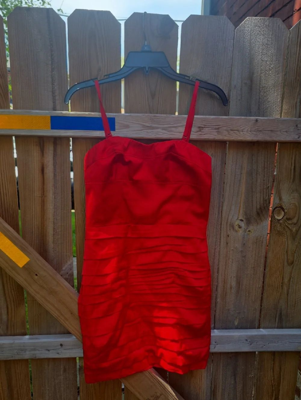 Red Satin Dress